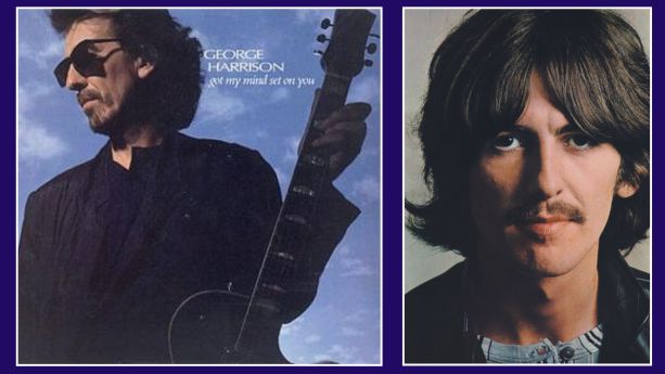 George Harrison, I've Got My Mind Set on You single art an artist portrait. 